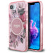 Guess IML Flowers MagSafe iPhone 16e Case - Pink - Cell phone cases and covers<<<HurtelXML