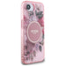 Guess IML Flowers MagSafe iPhone 16e Case - Pink - Cell phone cases and covers<<<HurtelXML