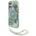 Guess IML Flowers With Pearl Strap MagSafe case for iPhone 16 - green - Cell phone cases and covers<<<HurtelXML
