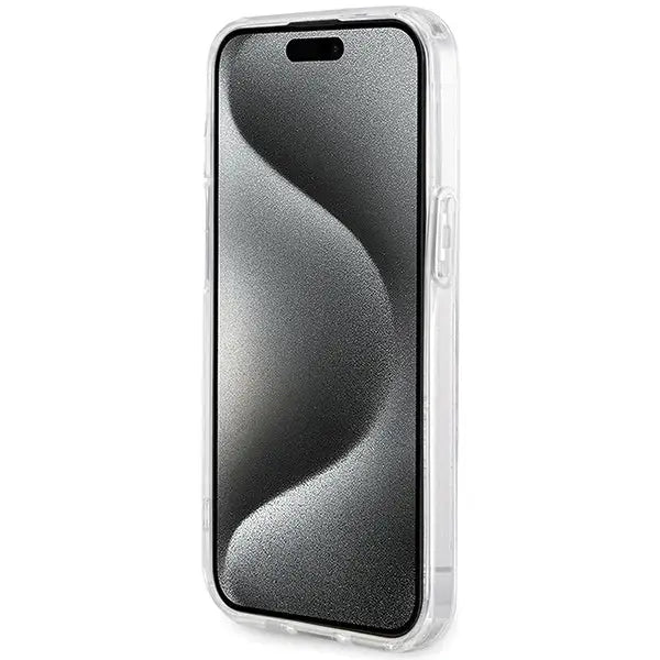 Guess IML Flowers Wreatch MagSafe case for iPhone 15 / 14 / 13 - transparent - Cell phone cases and covers<<<HurtelXML