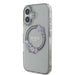 Guess IML Flowers Wreath MagSafe case for iPhone 16 - black - Cell phone cases and covers<<<HurtelXML