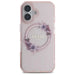 Guess IML Flowers Wreath MagSafe iPhone 16 Case - Pink - Cell phone cases and covers<<<HurtelXML
