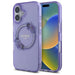 Guess IML Flowers Wreath MagSafe iPhone 16 Case - Purple - Cell phone cases and covers<<<HurtelXML