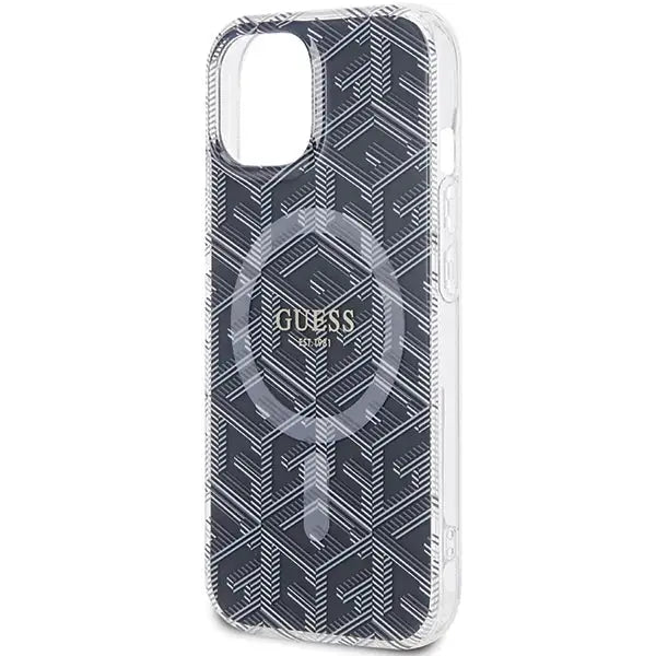 Guess IML GCube MagSafe case for iPhone 15 Plus / 14 Plus - black - Cell phone cases and covers<<<HurtelXML