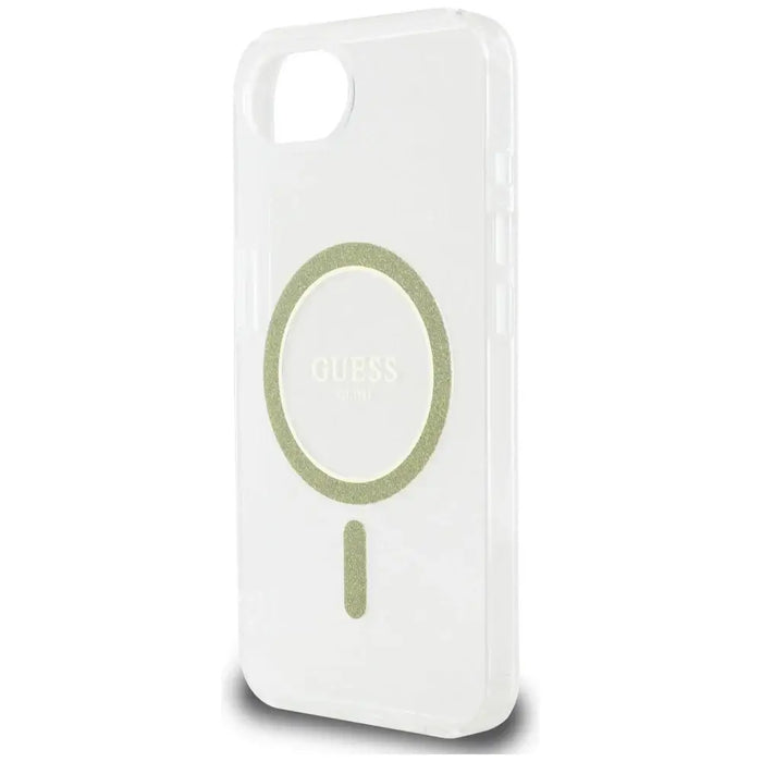 Guess IML Glitter Circle MagSafe iPhone 16e Case - Clear - Cell phone cases and covers<<<HurtelXML