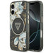 Guess IML Glitter Flowers Triangle MagSafe case for iPhone 17 - black - Cell phone cases and covers<<<HurtelXML
