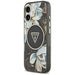 Guess IML Glitter Flowers Triangle MagSafe case for iPhone 17 - black - Cell phone cases and covers<<<HurtelXML