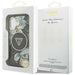 Guess IML Glitter Flowers Triangle MagSafe case for iPhone 17 - black - Cell phone cases and covers<<<HurtelXML