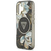 Guess IML Glitter Flowers Triangle MagSafe case for iPhone 17 - black - Cell phone cases and covers<<<HurtelXML