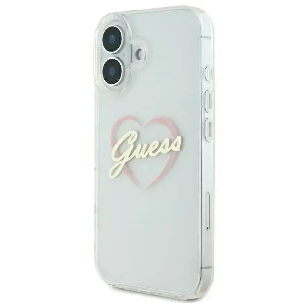 Guess IML Heart Case for iPhone 16 plus - Transparent - Cell phone cases and covers<<<HurtelXML