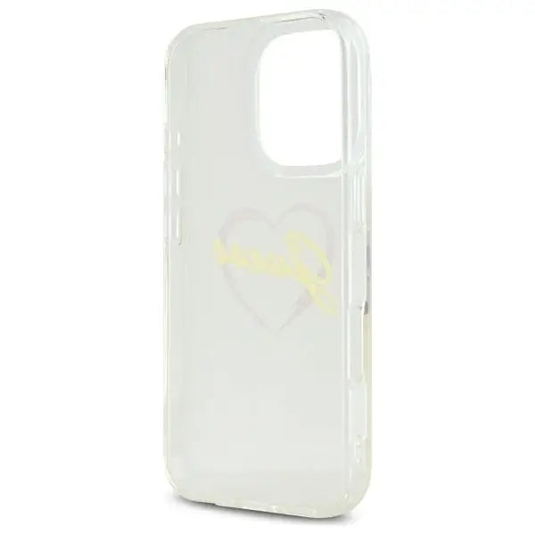 Guess IML Heart Case for iPhone 16 Pro Max - Transparent - Cell phone cases and covers<<<HurtelXML