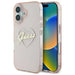 Guess IML Heart iPhone 16 Case - Pink - Cell phone cases and covers<<<HurtelXML