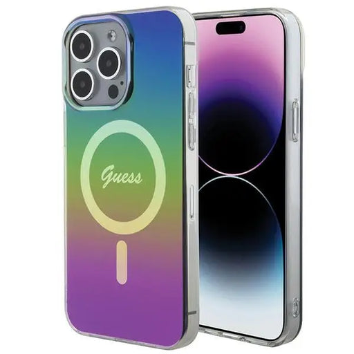 Guess IML Iridescent MagSafe case for iPhone 15 Pro Max 6.7’’ - multicolor - Cell phone cases and covers<<<HurtelXML