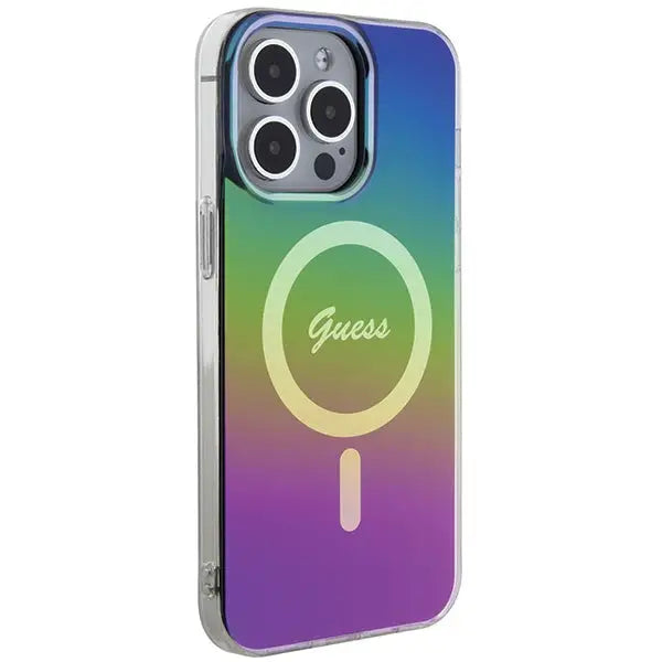 Guess IML Iridescent MagSafe case for iPhone 15 Pro Max 6.7’’ - multicolor - Cell phone cases and covers<<<HurtelXML