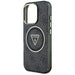 Guess IML Metal Glitter 4G Circle Triangle MagSafe Case for iPhone 16 Pro - Black - Cell phone cases