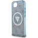 Guess IML Metal Glitter 4G Circle Triangle MagSafe Case for iPhone 16e - Blue - Cell phone cases and covers<<<HurtelXML