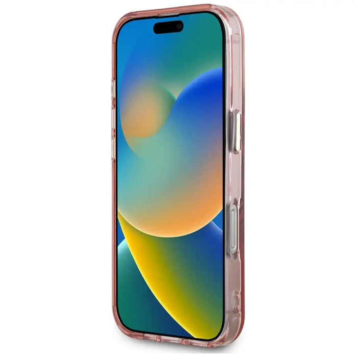 Guess IML Metal Mountain Logo MagSafe iPhone 16 Pro Max Case - Pink - Cell phone cases and covers<<<HurtelXML