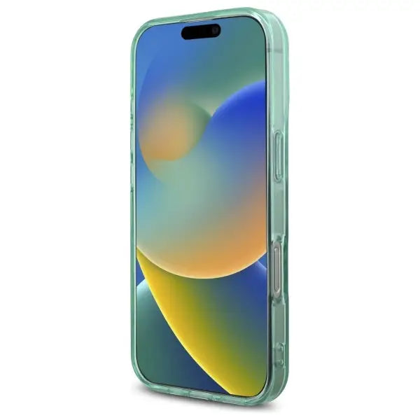 Guess IML Rhinestones MagSafe iPhone 16 Pro Max Case - Green - Cell phone cases and covers<<<HurtelXML