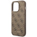Guess iPhone 14 Pro Max 4G Metal Gold Logo Series Case - Brown - Cell phone cases and covers<<<HurtelXML