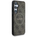 Guess Leather 4G Colored Ring Classic Logo MagSafe Samsung Galaxy S25 Plus case brown - Cell phone cases