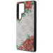 Guess Leather 4G Flowers Print Metal Classic Logo MagSafe Case for Samsung Galaxy S25 Ultra - Pink - Cell phone cases
