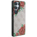 Guess Leather 4G Flowers Print Metal Classic Logo MagSafe Case for Samsung Galaxy S25 Ultra - Pink - Cell phone cases