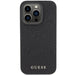 Guess Leather 4G Stamped case for iPhone 15 Pro - black - Cell phone cases and covers<<<HurtelXML