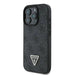 Guess Leather 4G Triangle Strass Case for iPhone 16 Pro - Black - Cell phone cases and covers<<<HurtelXML
