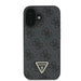 Guess Leather 4G Triangle Strass MagSafe Case for iPhone 16 Plus - Black - Cell phone cases and covers<<<HurtelXML