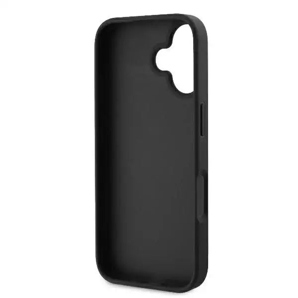Guess Leather 4G Triangle Strass MagSafe Case for iPhone 16 Plus - Black - Cell phone cases and covers<<<HurtelXML