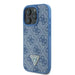 Guess Leather 4G Triangle Strass MagSafe Case for iPhone 16 Pro Max - Blue - Cell phone cases and covers<<<HurtelXML