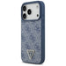 Guess Leather 4G Triangle Strass MagSafe Case for iPhone 17 Pro - Blue - Cell phone cases and covers<<<HurtelXML
