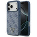 Guess Leather 4G Triangle Strass MagSafe Case for iPhone 17 Pro - Blue - Cell phone cases and covers<<<HurtelXML
