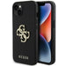 Guess Leather Perforated 4G Glitter Logo case for iPhone 15 - black - Cell phone cases and covers<<<HurtelXML