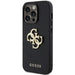 Guess Leather Perforated 4G Glitter Logo Case for iPhone 15 Pro - Black - Cell phone cases and covers<<<HurtelXML