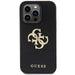 Guess Leather Perforated 4G Glitter Logo Case for iPhone 15 Pro - Black - Cell phone cases and covers<<<HurtelXML