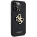Guess Leather Perforated 4G Glitter Logo Case for iPhone 15 Pro - Black - Cell phone cases and covers<<<HurtelXML
