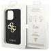 Guess Leather Perforated 4G Glitter Logo Case for iPhone 15 Pro - Black - Cell phone cases and covers<<<HurtelXML