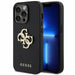 Guess Leather Perforated 4G Glitter Logo Case for iPhone 15 Pro Max - Black - Cell phone cases and covers<<<HurtelXML