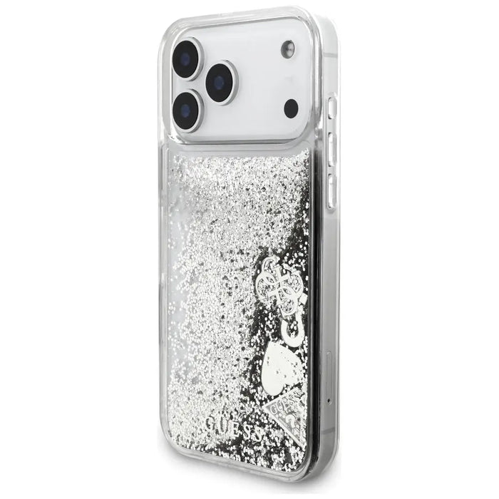Guess Liq case. Glitter Charms for iPhone 17 Pro Max - silver - Cell phone cases and covers<<<HurtelXML