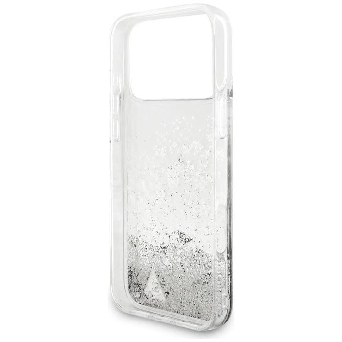 Guess Liq case. Glitter Charms for iPhone 17 Pro Max - silver - Cell phone cases and covers<<<HurtelXML