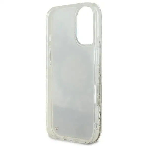 Guess Liquid Glitter Flower MagSafe iPhone 16 Case - Beige - Cell phone cases and covers<<<HurtelXML