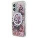 Guess Liquid Glitter Flower MagSafe iPhone 16 Case - Pink - Cell phone cases and covers<<<HurtelXML