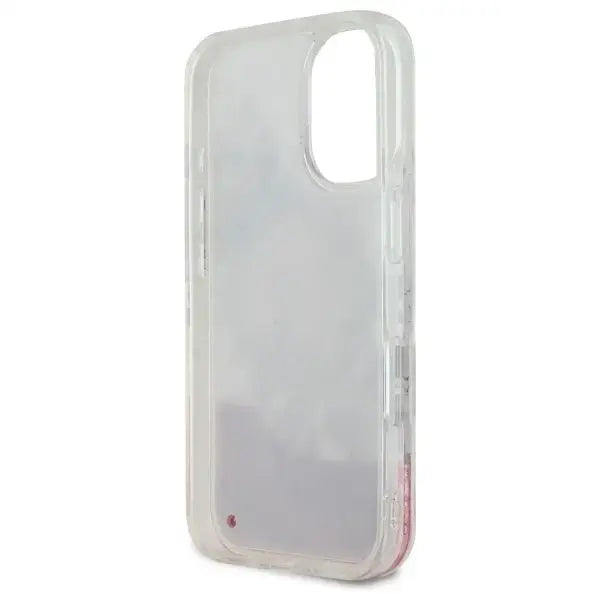 Guess Liquid Glitter Flower MagSafe iPhone 16 Case - Pink - Cell phone cases and covers<<<HurtelXML