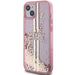 Guess Liquid Glitter Gold Stripes case for iPhone 15 Plus / 14 Plus - pink - Cell phone cases and covers<<<HurtelXML
