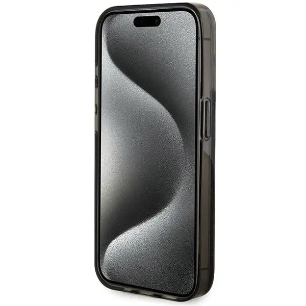 Guess Liquid Glitter Gold Stripes case for iPhone 15 Pro Max - black - Cell phone cases and covers<<<HurtelXML