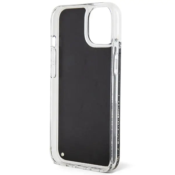Guess Liquid Glitter Marble case for iPhone 14 - black - Cell phone cases and covers<<<HurtelXML