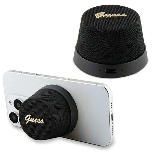Guess Magnetic Script Metal Bluetooth speaker - black - Cell phone cases and covers<<<HurtelXML