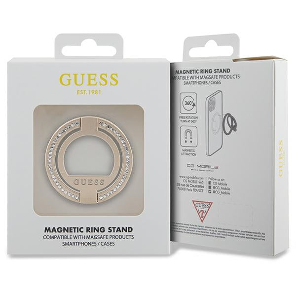 Guess MagSafe Ring stand GUMRSALDGD gold/gold Rhinestone - Cell phone cases and covers<<<HurtelXML