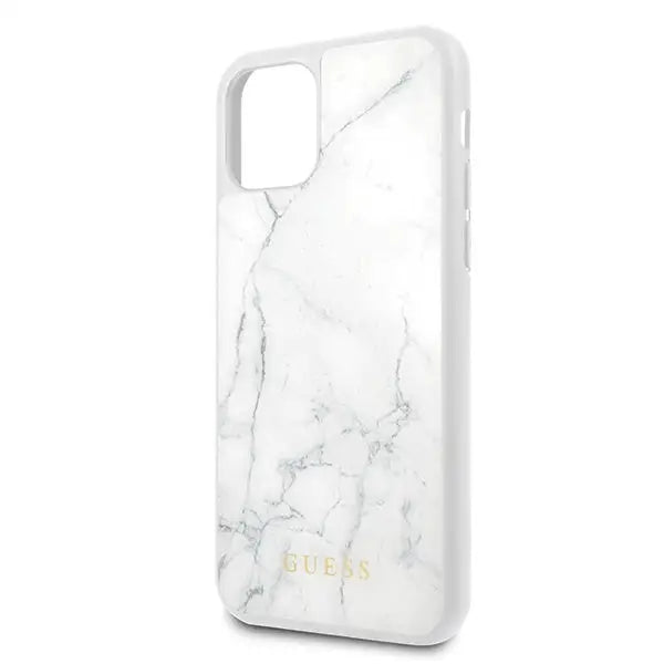 Guess Marble Case for iPhone 11 Pro - White - Cell phone cases and covers<<<HurtelXML